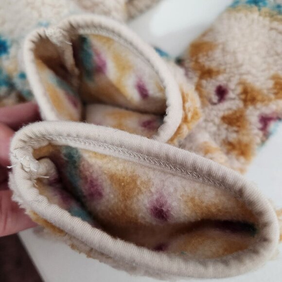 Sonoma Womens Medium Faux Fur Quarter-Zip Pullover Sweater Aztec - Picture 14 of 14